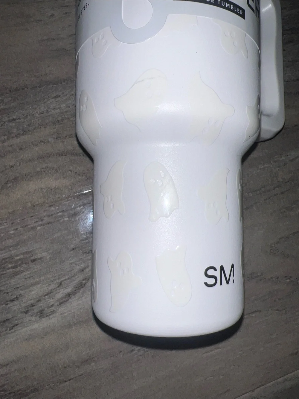 theTREK 30oz - Halloween Ghost White Tumbler with Handle and Straw
